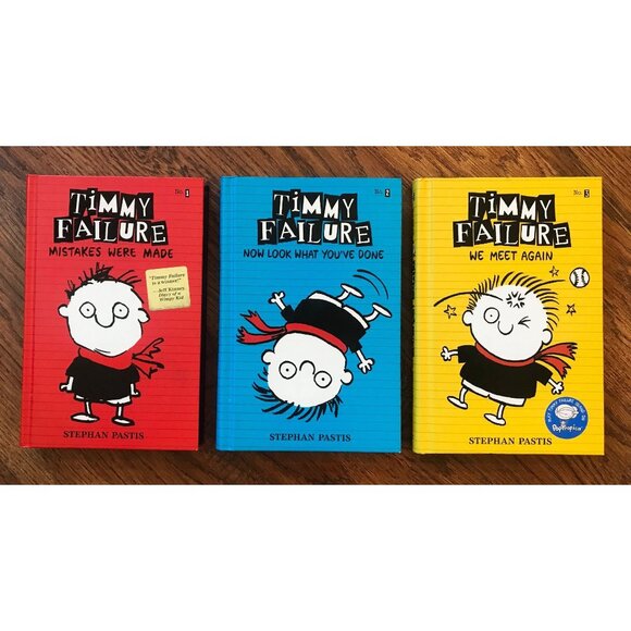 SET OF (3) TIMMY FAILURE BOOKS, NUMBERS 1, 2, and 3, ALL STATED FIRST EDITIONS - Picture 1 of 2